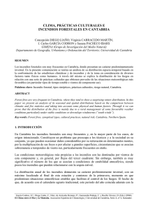 clima, prácticas culturales e incendios forestales en cantabria