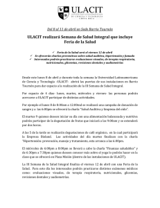 ULACIT realizará Semana de Salud Integral que incluye Feria de la
