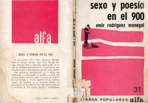 Sexo y poesía en el 900 uruguayo