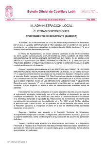 BOCYL n.º 17 27-enero-2016 - Ayuntamiento de Benavente