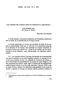LEXIS. Vol. XVII. Nº 2. 1993 Para José Luis