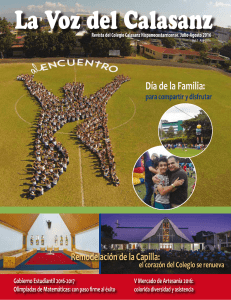 Agosto 2016 - Colegio Calasanz