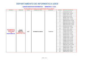 DEPARTAMENTO DE INFORMATICA UDES