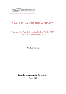 plan de infraestructura 2016-2025