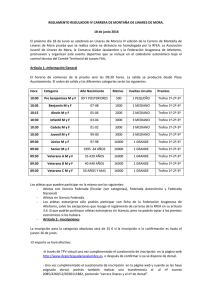 Reglamento IV Carrera de Montaña Linares de Mora 2016