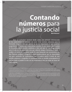 contando números para la justicia social