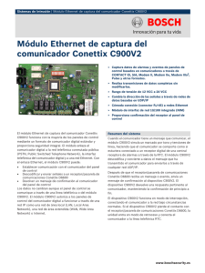 Módulo Ethernet de captura del comunicador Conettix C900V2