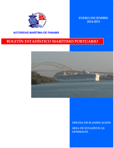 el Boletín Estadístico Marítimo Portuario. Enero-Diciembre-2015