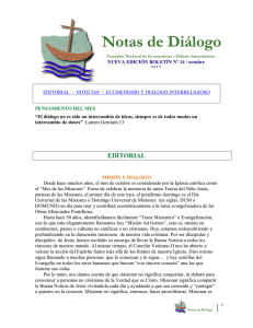Boletín "Notas de diálogo Nº 14 Octubre 2013