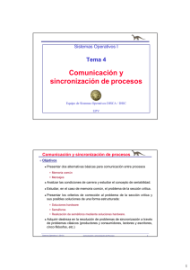 Comunicación y sincronización de procesos - Redes