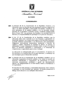 llica écuador - Asamblea Nacional del Ecuador