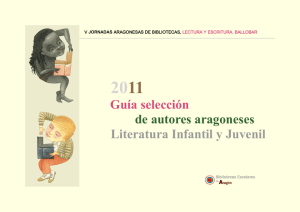 Guía selección de autores aragoneses. Literatura Infantil y Juvenil.V