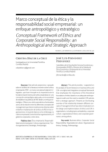Marco conceptual de la ética y la responsabilidad social empresarial