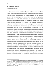 Caso Swift-Deltec: An&aacute;lisis Hist&oacute;rico y Jur&iacute;dico