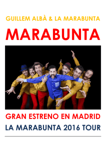 LA MARABUNTA 2016 TOUR