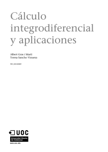 Cálculo integrodiferencial y aplicaciones