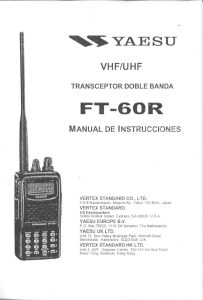 Manual en Español Yaesu FT 60 R