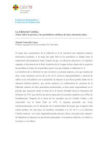 La Editorial Católica. - Universidad CEU San Pablo