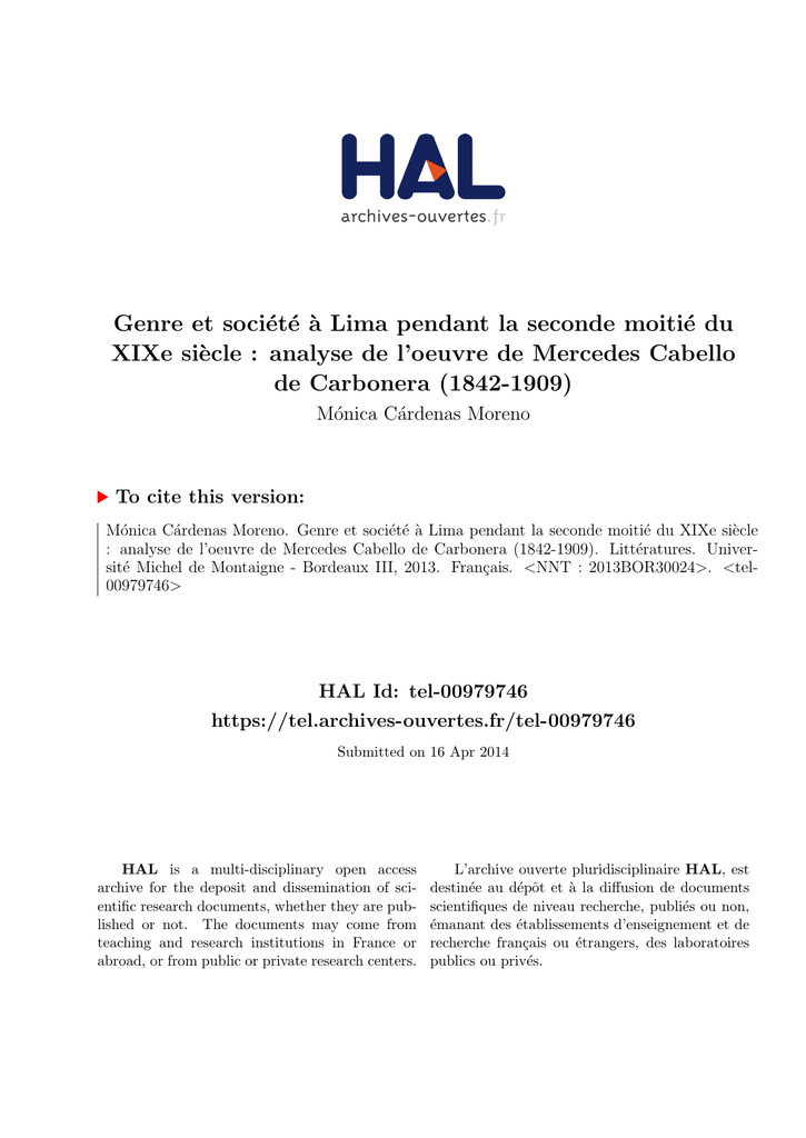 Mercedes Derniers Modèles >> Genre Et Societe A Lima Pendant La Seconde Moitie Du Xixe Siecle Mercedes Derniers Modèles >> Genre Et Societe A Lima Pendant La Seconde Moitie Du Xixe Siecle