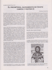el presbítero, sacramento de cristo cabeza y pastor (1)
