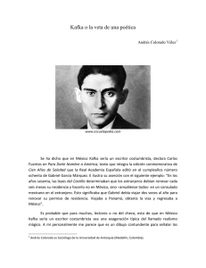 Kafka o la veta de una poética