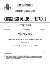 Sesión núm. 26 - Congreso de los Diputados