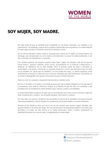 SOY MUJER, SOY MADRE.