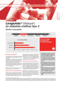 Liraglutida (Victoza®) en diabetes mellitus tipo 2