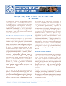 Discapacidad y Redes de Protección Social en Países