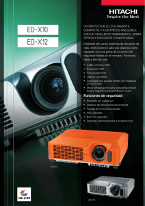 ED-X10 ED-X12 - Hitachi Digital Media Group