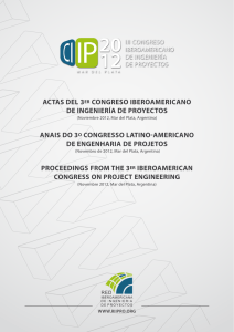 actas del 3er congreso iberoamericano de ingeniería de proyectos
