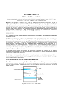 DESTILADOR MULTIETAPA Fig. 1. Sección transversal del destilador.