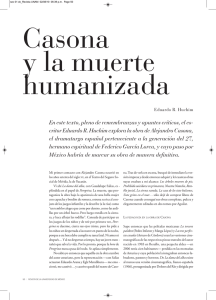 Casona y la muerte humanizada - Revista de la Universidad de