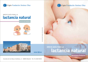 lactancia natural - Fundación Jiménez Díaz