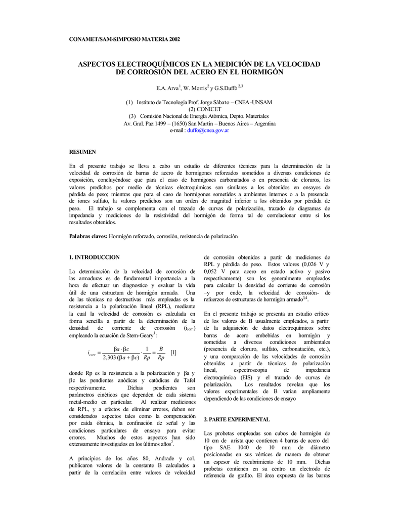 Calcular perdida de peso por corrosion