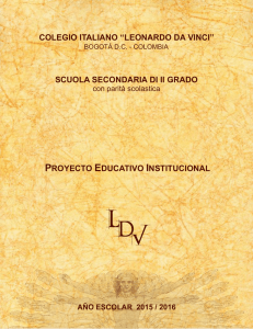 colegio italiano “leonardo da vinci” proyecto educativo institucional