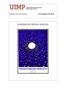 dossier de prensa digital - Universidad Internacional Menéndez