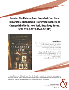 Reseña: The Philosophical Breakfast Club: Four Remarkable