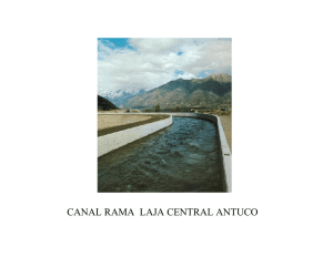 CANAL RAMA LAJA CENTRAL ANTUCO - U
