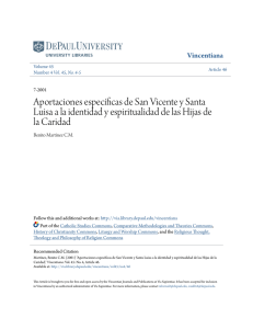 Aportaciones especÃŁficas de San Vicente y Santa