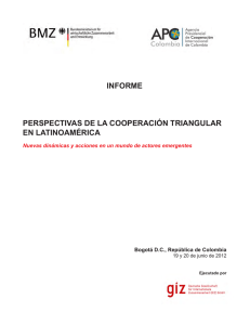 informe perspectivas de la cooperación triangular en
