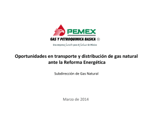Cadena de valor de Pemex Gas y sus principales proyectos