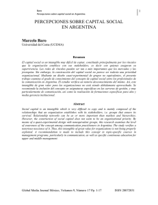 percepciones sobre capital social en argentina