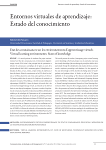 Entornos virtuales de aprendizaje: Estado del conocimiento