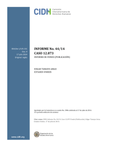 INFORME No. 44/14 CASO 12.873 - Organization of American States