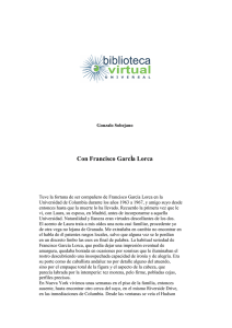 Con Francisco García Lorca - Biblioteca Virtual Universal