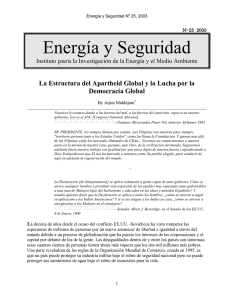 Energía y Seguridad - Institute for Energy and Environmental