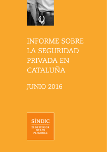 informe sobre la seguridad privada en cataluña
