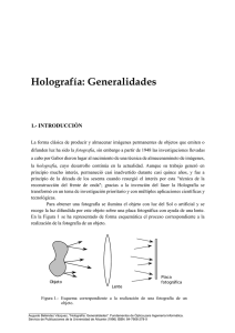 Holografía: Generalidades - RUA