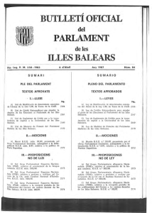 6 d`abril de 1987Núm. 84 I legislatura